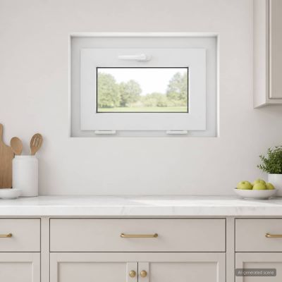 vidaXL Biele vnútorné farby okna v suteréne RISOR 65 x 45 cm