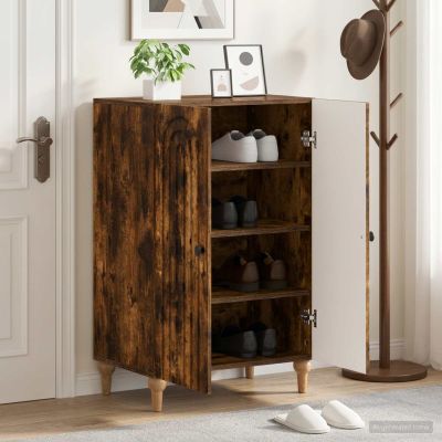 vidaXL Skriňa na topánky ALKMAAR 59,5 x 39,5 x 90 cm Kompozitné drevo