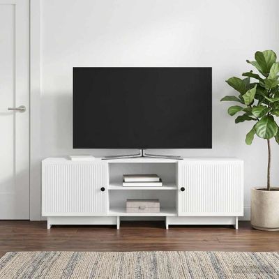 vidaXL TV skrinka Biely 150 x 31 x 50 cm Konštruované drevo