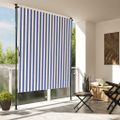 vidaXL Vonkajšia roleta modro-biela 150x270 cm látka a oceľ