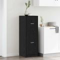vidaXL Lekárenský kabinet Čierny dub 40 x 41 x 118 cm Kompozitné drevo