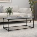 vidaXL Konferenčný stolík sivý sonoma 102x50x40 cm spr. drevo a železo