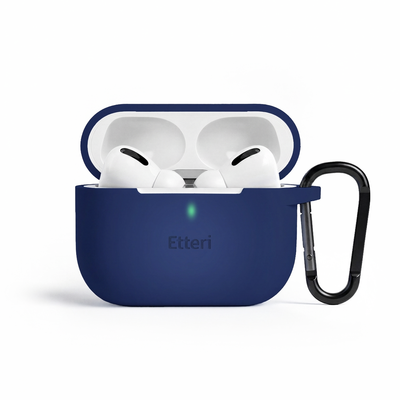 Silikónové puzdro Etteri pre AirPods Pro 3 tmavomodré