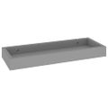vidaXL Terasové nástenné police 2 ks sivé 40x15x4 cm MDF