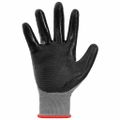 vidaXL Pracovné rukavice 12 ks Šedá a čierna 7 / S Polyester