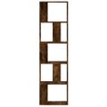 vidaXL Knižnica 5 políc dymový dub 45x23,5x162,5 cm kompozitné drevo