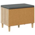 vidaXL Predsieňová lavica s vankúšom Sonoma dub 60 x 38 x 46 cm