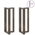 vidaXL Nohy ku konzolovému stolu v tvare T, 2 ks, čierne, 25x28x(72-73) cm, oceľ