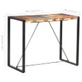 vidaXL Barový stolík 140x70x110 cm masívne recyklované drevo