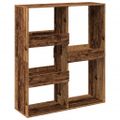 vidaXL Knižnica/deliaca stena staré drevo 100x33x115 cm