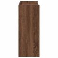 vidaXL Regál na topánky hnedý dub 60x25x62 cm spracované drevo