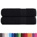 vidaXL Utierky na ruky FROGN 2 ks čierne 50x100 cm 360 g/m²