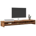 vidaXL Stojan na monitor staré drevo 100x24x13 cm drevotrieska