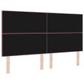 vidaXL LED hlavová doska s LED pásikmi Ružová 180 cm Zamat