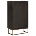 vidaXL Highboard Mosadzná 53,5 x 30 x 95 cm