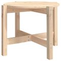 vidaXL Konferenčný stolík Ø 62,5x45 cm borovicový masív