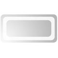 vidaXL Zrkadlo do kúpeľne s LED Priehľadná 40 x 20 cm tvrdené sklo