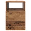 vidaXL Koncový stôl Staré drevo 30,5 x 30 x 45 cm Kompozitné drevo