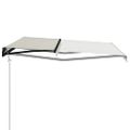 vidaXL Automaticky zaťahovacia markíza 600x300 cm krémová