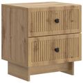 vidaXL Nočný stolík Dub artisan 43 x 34,5 x 47,5 cm Kompozitné drevo