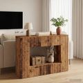 vidaXL Konzolový stôl Staré drevo 101 x 29 x 74 cm Konštruované drevo