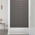 vidaXL Nástenné panely 12 ks bledosivé 30x15 cm látkové 0,54 m²