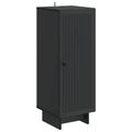 vidaXL Servírovacia skriňa Čierna 33 x 34,5 x 90 cm Kompozitné drevo