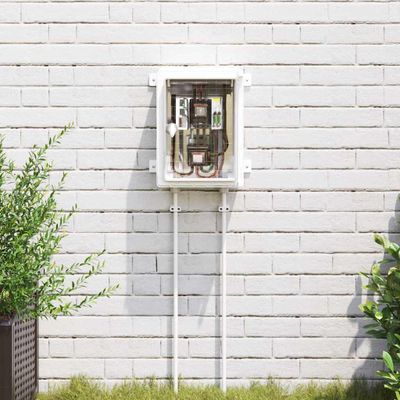 vidaXL Ovládacia skriňa Sivá 32 x 13 x 33 cm ABS plast