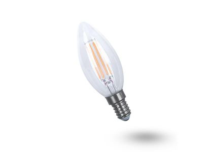 Žiarovka LED E14 5W C35 biela teplá filamentová žiarovka GETI