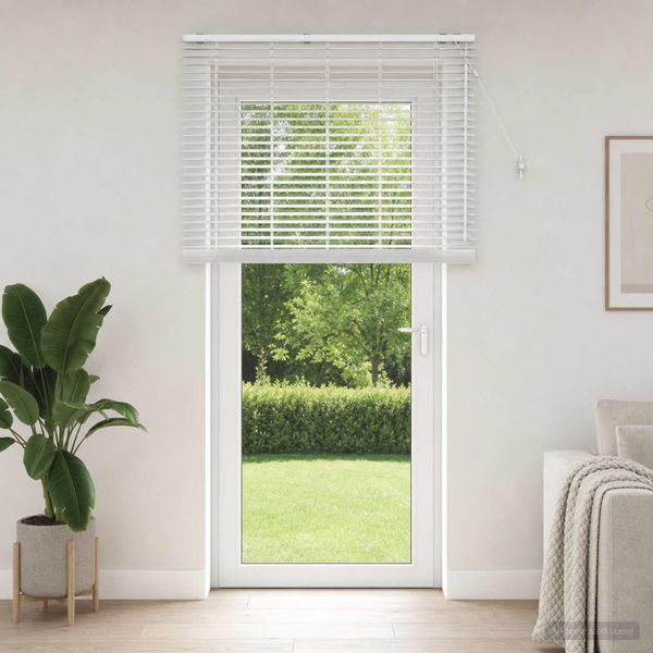 vidaXL Žalúzia Biela 140 x 250 cm 35 mm Masívne Paulownia drevo