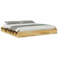 VidaXL Rám postele bez matraca 180x200 cm Dub z masívneho dreva