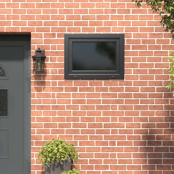 vidaXL Podkrovné okno RISOR 80 x 50 cm PVC a sklo Antracitová