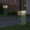 vidaXL Solárne LED svetlo na chodník 2 ks Teplá biela 18 x 18 x 50 cm