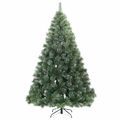 vidaXL Umelý vianočný stromček s 300 LED-i Zelená 210 cm PE a PVC