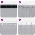 vidaXL Voile záclona 2 ks Tmavo šedá 175 x 140 cm Polyester