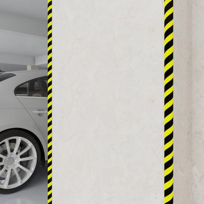 vidaXL Chrániče hrán 2 ks žlto-čierne 4x3x100 cm PU