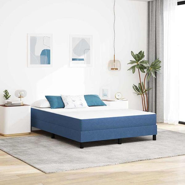 vidaXL Posteľná matrac s matracmi Modrá 140 x 190 cm látka