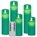 vidaXL Sada 5 elektrických LED sviečok s ovládaním, teplá biela