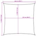 vidaXL Tieniaca plachta 160 g/m², tmavozelená 2,5x2,5 m, HDPE