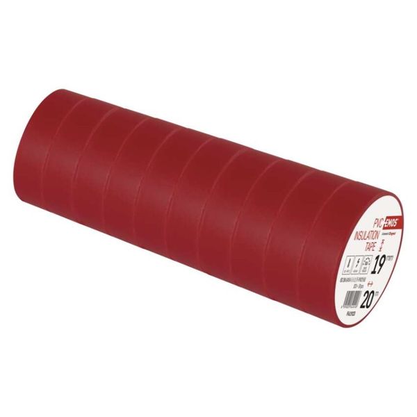 Izolačná páska PVC 19mm / 20m červená