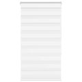 vidaXL Zebra roleta biela 80x150 cm šírka látky 75,9 cm polyester