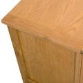 vidaXL TV skrinka 120x35x48 cm, dubový masív
