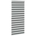 vidaXL Zebra roleta tmavošedá 105x200 cm šírka látky 100,9cm polyester