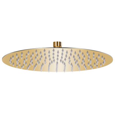 vidaXL Dažďová sprchová hlavica, oceľ 30 cm, okrúhla, zlatá
