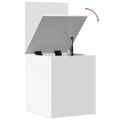 vidaXL Úložný box biely 40x42x46 cm kompozitné drevo