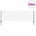 vidaXL Zvarené pletivo s podperami 50 x 0,8 m PVC potiahnutá oceľ