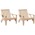 VidaXL záhradné stoličky Adirondack 2 ks masívne drevo borovica