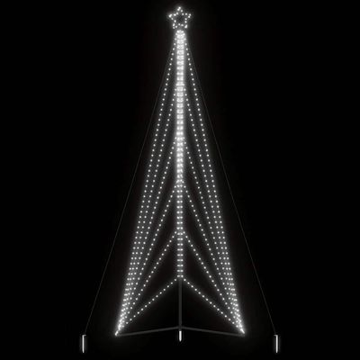 vidaXL LED vianočný stromček 861 LED studená biela 478 cm