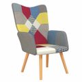 vidaXL Relaxačné kreslo patchwork látka