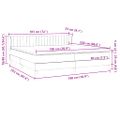 vidaXL Box Spring Posteľ s matracom Svetlosivá 180x220 cm Zamat